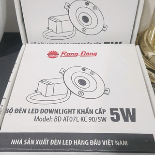 Đèn LED Âm trần Downlight Khẩn cấp  90/ 5W Rạng Đông