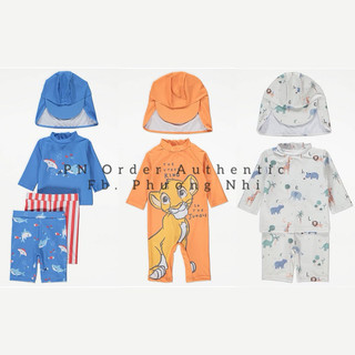 Bộ quần áo bơi chống tia UV George kèm mũ size