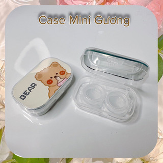 khay mini gương full dụng cụ gắp đeo ( hỗ trợ đeo và bảo quản lens )