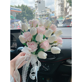 Bó hoa cưới cầm tay cô dâu LYNHHOUSE hoa Rum Calla và lan hồ điệp sang trọng