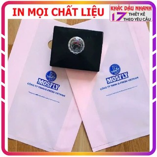  Khắc con dấu cán pha lê nhiều kích thước in bao bì túi nilong mực in trên nhiều chất liệu sắc nét rõ ràng dấu flash 
