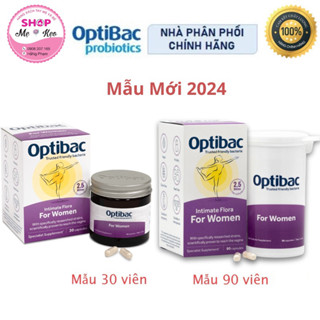   Date 2026  Optibac Tím - Men Vi Sinh Phụ Khoa,Chăm Sóc Vùng Kín,Lợi Khuẩn 30 viên - 90 viên 