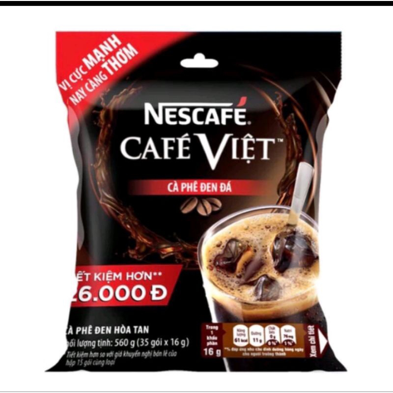 [Date mới]Cà phê Nescafe Cà Phê Việt 3in1 thơm ngon, đậm vị(35gx16g)