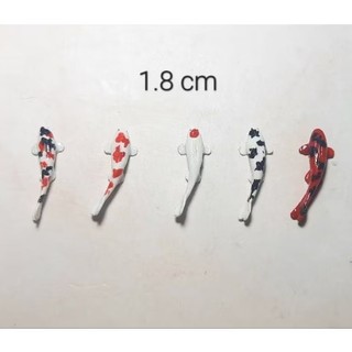 MÔ HÌNH lẻ 1 con cá koi mini 12mm/14mm/18mm bằng đất sét tự khô