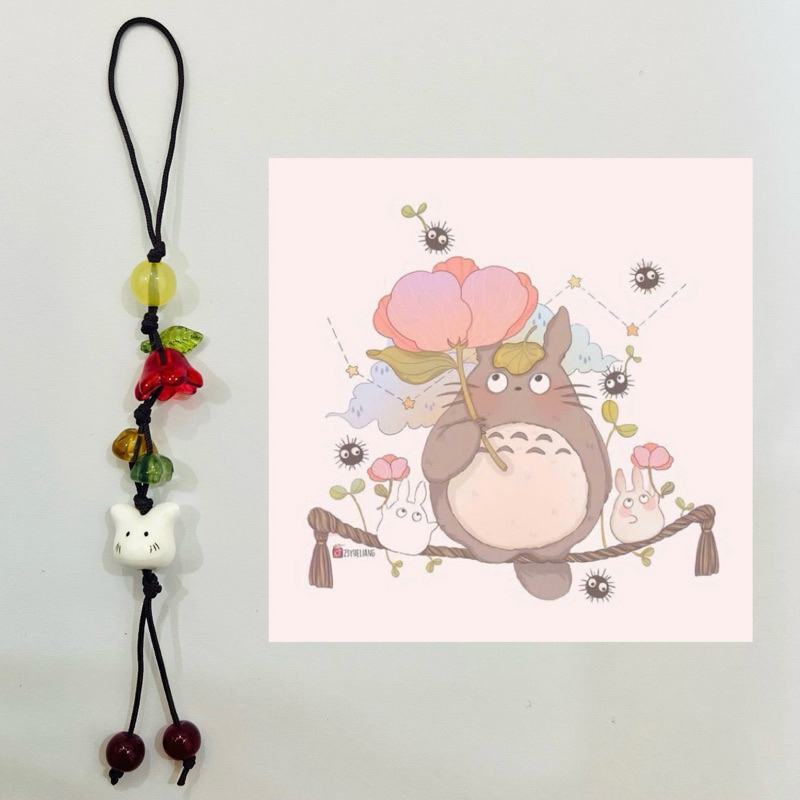 Jewellori Móc khoá điện thoại hoạt hình Ghibli - Móc treo túi xách Ghibli Totoro