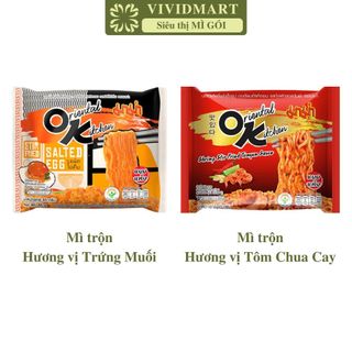   GÓILẺ -MAMAOK- Mì xào Mama OK 2 vị: Trứng Muối Tomyum Chua Cay Mì xào ăn liền Thái Lan Mì Mama OK ăn liền Thái Lan 
