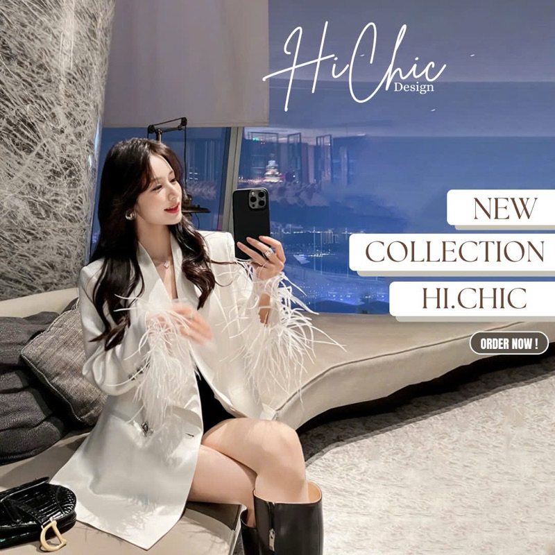 Áo vest thiết kế cao cấp phong cách hiện đại HI CHIC Mã H010