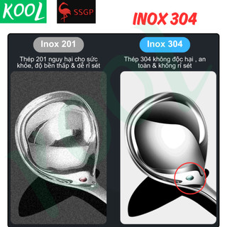 Muỗng canh Inox 304 cao cấp SSGP của Đức - SS11606 Muôi canh,Thìa canh, Vá canh, muỗng lẩu thìa lẩu