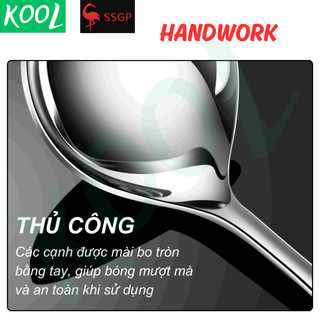 Muỗng canh Inox 304 cao cấp SSGP của Đức - SS11606 Muôi canh,Thìa canh, Vá canh, muỗng lẩu thìa lẩu