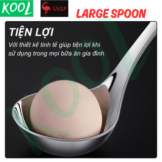 Muỗng canh Inox 304 cao cấp SSGP của Đức - SS11606 Muôi canh,Thìa canh, Vá canh, muỗng lẩu thìa lẩu