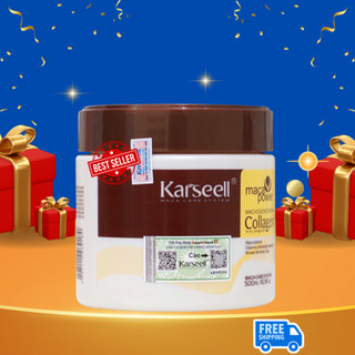 Kem ủ tóc Hấp phục hồi hấp tóc Collagen karseell Maca 500ML