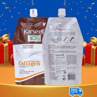 Kem ủ tóc Hấp phục hồi hấp tóc Collagen karseell Maca 500ML