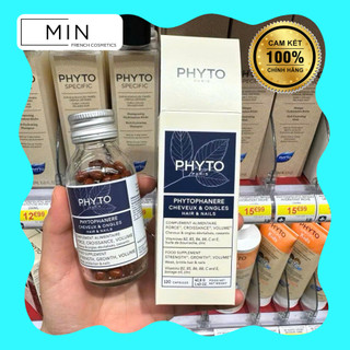  Viên Uống PHYTO Phanere hỗ trợ mọc tóc dưỡng móng - hộp 2 Lọ 240v Phytophanere 