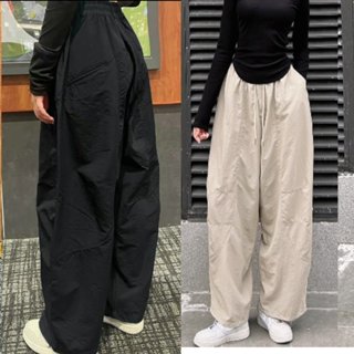 Quần Parachute Harem Nam Nữ Ông Rộng Vải Kaki Cao Cấp Dễ Vận Động Có Bigsize 100KG MA8386