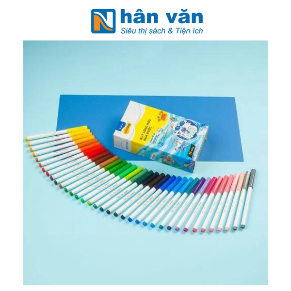 Hộp Bút Lông 36 Màu Fiber Pen Washable - Nét Mảnh Nét To - Colokit SWM