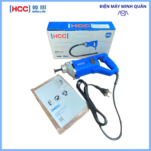 Máy đầm dùi bê tông HCC 6351A 1000W chính hãng | BẢO HÀNH 06 THÁNG | Máy đầm rung bê tông 35mm HCC 6