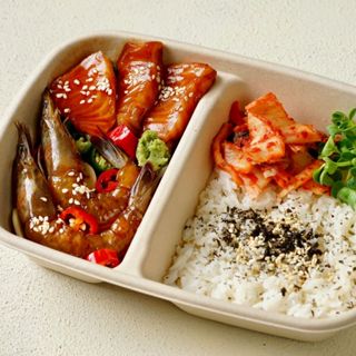 [HCM - Giao 2H] Set 3 Cơm cá hồi, tôm ngâm tương - Cô Thảo Tôm Cá