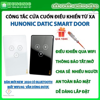 [Tặng Bút Điện]  Công Tắc Cửa Cuốn Thông Minh Hunonic Datic Smart Door Điều Khiển Từ Xa Bằng Điện Thoại, BH 1 năm