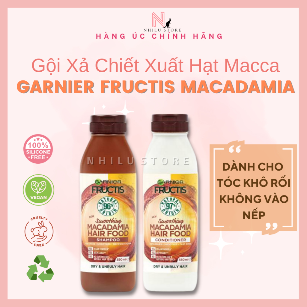 Bộ Đôi Gội & Xả Garnier Macadamia