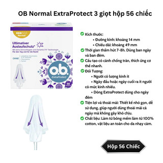 Băng Vệ Sinh Tampon Ob - Đức, Thấm Hút Tốt, Có Cánh Chống Tràn Hút Cục Đông, Tiện Lợi Đi Bơi,ThểThao