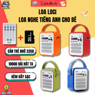  Loa Loci P50 Bản nâng cấp loa nghe tiếng Anh cho bé bao gồm List bài hát 10000 bài học tiếng Anh sẵn thẻ nhớ 16gb 