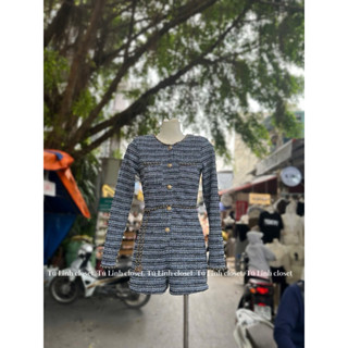  Jumpsuit dạ nữ dài tay kèm đai diện sang chảnh 