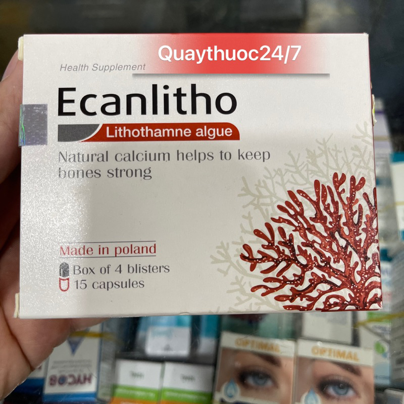 ECANLITHO viên uống bổ sung canxi hữu cơ (30-60 viên )