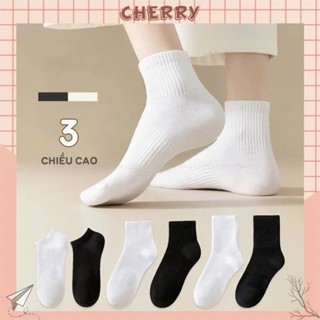 Tất vớ nữ chất liệu cotton thoáng khí, phong cách Hàn Quốc hiện đại - Cherry Shop