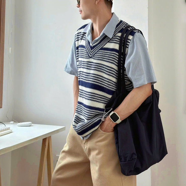 NOOBITA - Tanktop len kẻ sọc 8204