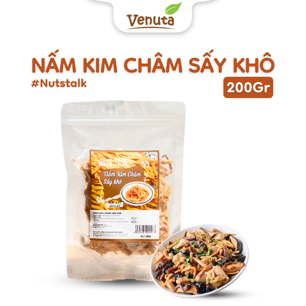 Nấm Kim Châm Sấy Khô Nuts Talk - 200g