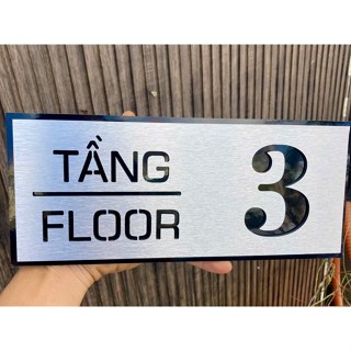 Biển số tầng chất liệu alu 2 lớp 6mm