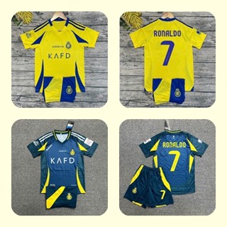 Áo Bóng Đá Trẻ Em RONALDO -  Al - Nassr 24/25 - ( Quần + Áo )  - Vải Mè Thái Cao Cấp