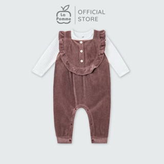  NOUS  LAPOME - Quần yếm Bộ yếm rời kèm body dài tay - 6M 9M 12M 18M 