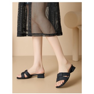  Giày cao gót sandal cao gót  đế vuông 3 phân quai thắt mã TD328 