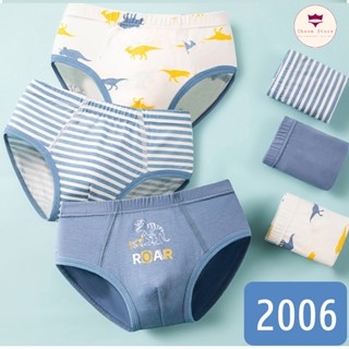 Set 3 quần lót bé trai, quần chíp bé trai tam giác 10-40kg (2-10t), quần sịp cho bé trai chất cotton thoáng mát 2006
