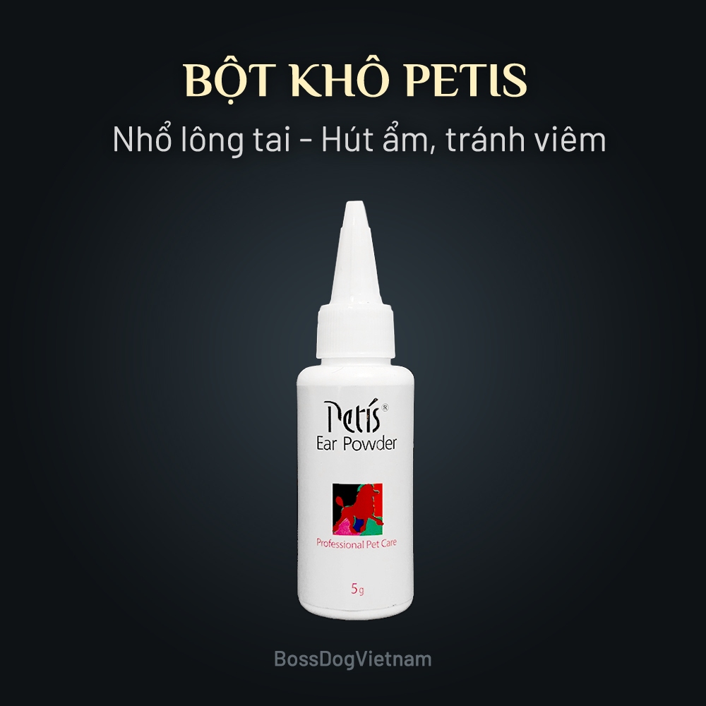 Bột nhổ lông tai chó Poodle, Shih Tzu, Cocker - Hút ẩm & tránh viêm | BossDog