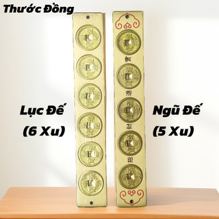 Thước xu Ngũ đế,Thước Lục Đế Đồng dài 20cm [trấn trạch,hóa sát...]
