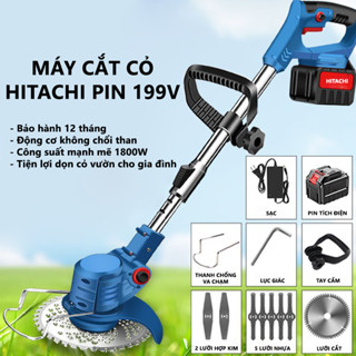 Máy Cắt Cỏ 2P HITACHI Cầm Tay Công Suất 1800W, Máy Cắt Cỏ Mini Sử Dụng Cho Gia Đình 199V, Động Cơ Mạnh Mẽ