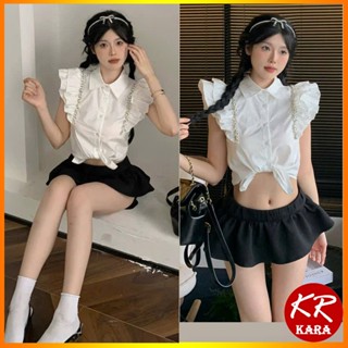 (QC loại 1) Áo Sơ Mi Kiểu Nữ Áo Tay Phồng Đính Đá KARA 531