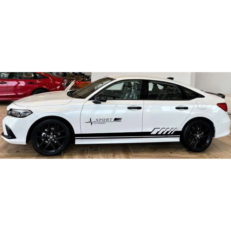 Tem 2 bên Sườn Xe HONDA CIVIC, Team Decal Oto SPORT