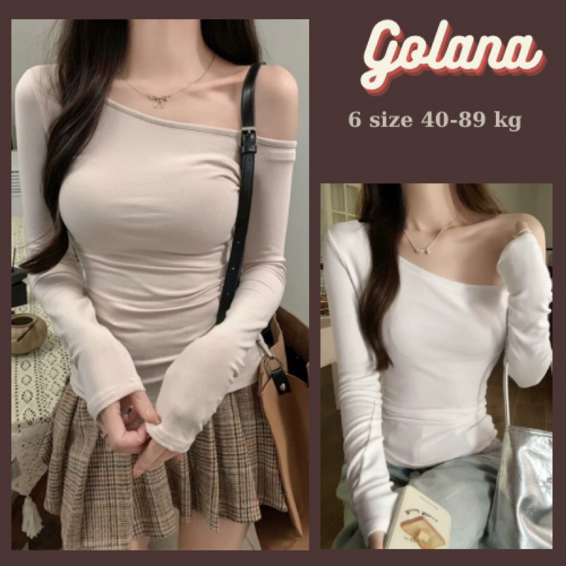 Áo Lệch Vai Kiểu Dài Tay ôm body siêu Quyến Rũ vải thun zip mịn TV856  (Có Bigsize) | BigBuy360 - bigbuy360.vn