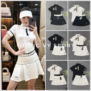  Sét thể thao nữ chơi golf tennis cầu lông phom xinh dáng chuẩn dễ mặc chất thun co giãn thấm mồ hôi. 
