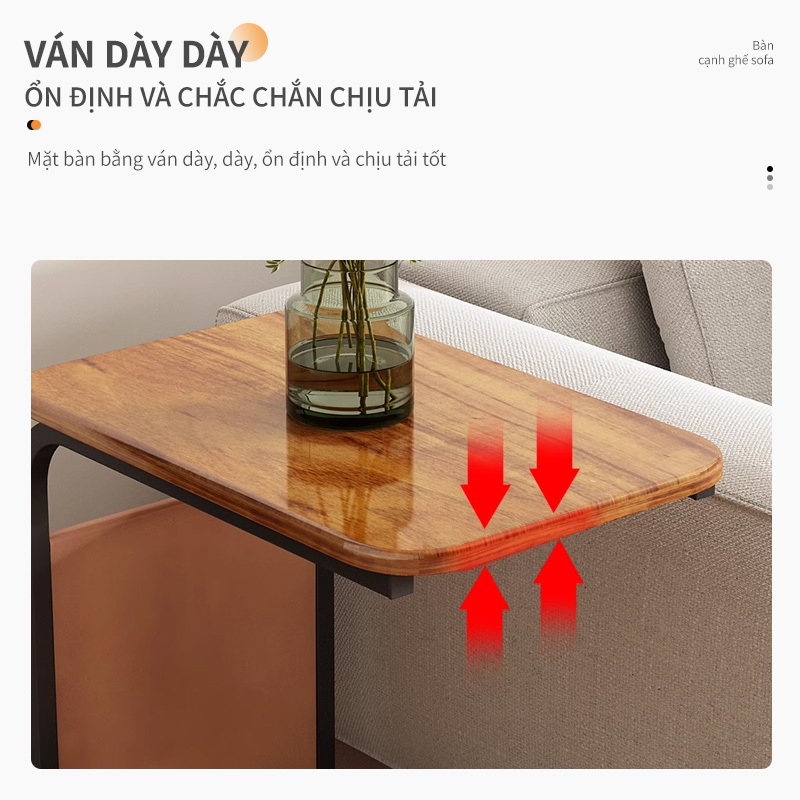 Bàn Trà Sofa Chữ U Bàn Ăn Mini Có Bánh Xe Di Chuyển Kệ Đầu Giường Bàn Trà Nhỏ Di Động Đa Năng | BigBuy360 - bigbuy360.vn