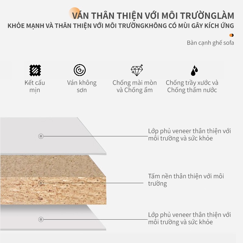 Bàn Trà Sofa Chữ U Bàn Ăn Mini Có Bánh Xe Di Chuyển Kệ Đầu Giường Bàn Trà Nhỏ Di Động Đa Năng | BigBuy360 - bigbuy360.vn