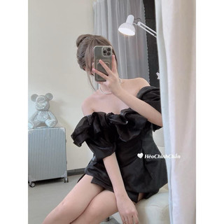 Sét váy trễ vai tacta  tiểu thư