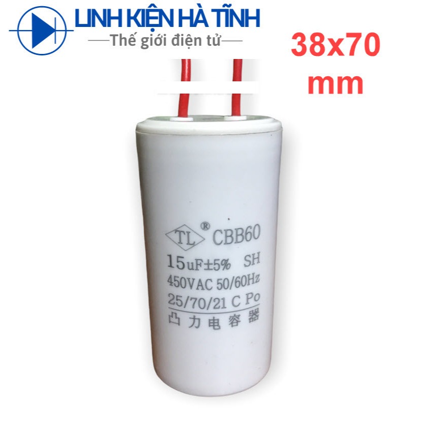 Tụ CBB60 15uf 450VAC tụ khởi động