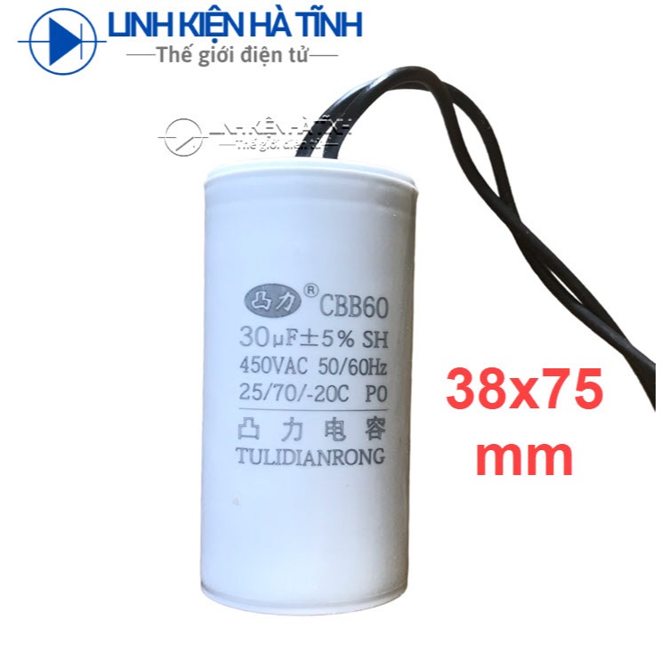 Tụ CBB60 30uf 450VAC tụ khởi động