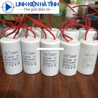  CBB60 4UF 5UF 6UF 8UF 10UF 12UF 14UF 15UF 16UF 20UF 25UF 30UF tụ khởi động máy giặt 