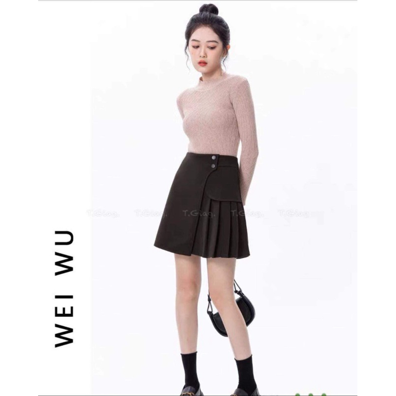 Chân Váy Cạp Cao Dáng A Hàng Đẹp Dày Dặn