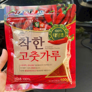 Ớt Bột Hàn Quốc Làm Kim Chi 100g Gói Nhỏ Tiện Lợi - Ớt Bột NongWoo